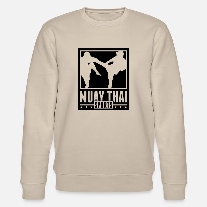muay_thai_sports_tt1 - Stanley/Stella Unisex Bio-Sweatshirt CHANGER  - Beige