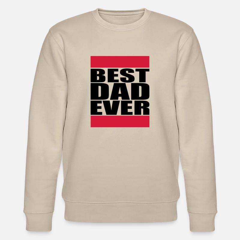 Best Dad Ever Logo - Stanley/Stella CHANGER Unisex Organic Sweatshirt - beige