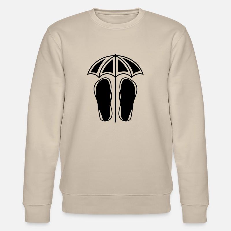 flipflops schirm - Stanley/Stella Unisex Bio-Sweatshirt CHANGER  - Beige