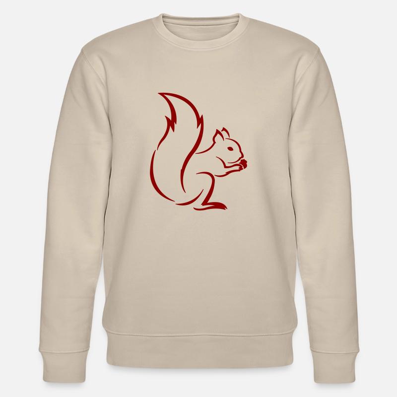 Eichhörnchen - Stanley/Stella Unisex Bio-Sweatshirt CHANGER  - Beige