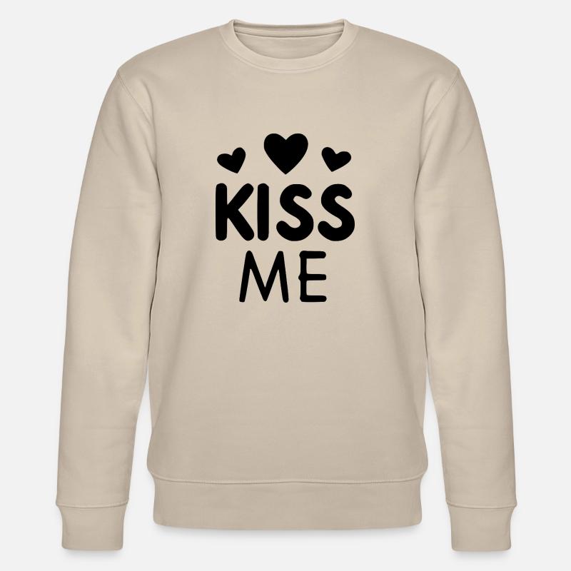 Küss mich - Stanley/Stella Unisex Bio-Sweatshirt CHANGER  - Beige