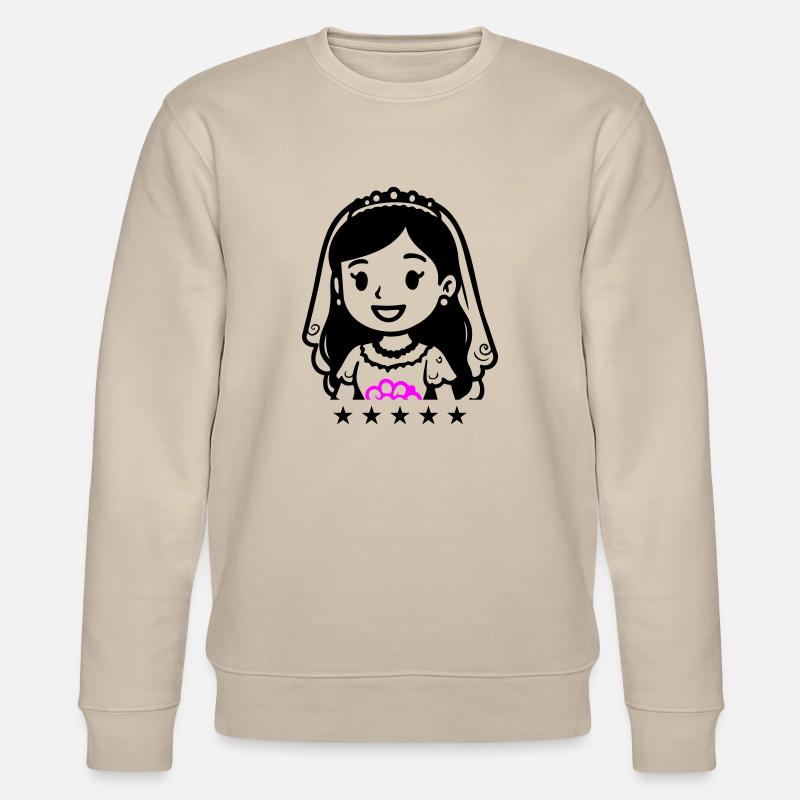 Braut Comic - Stanley/Stella Unisex Bio-Sweatshirt CHANGER  - Beige