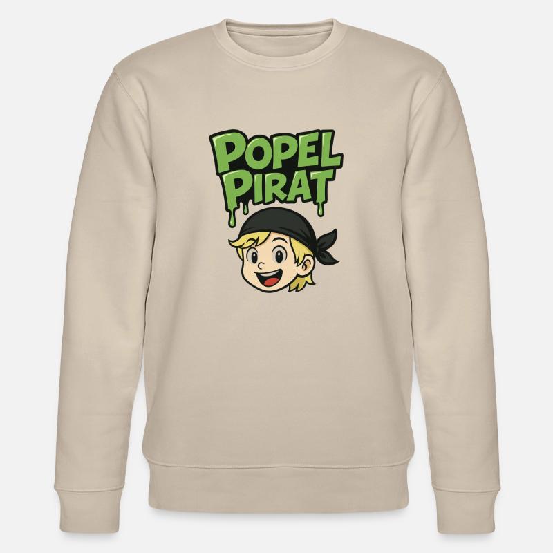Design Popel Pirat - Stanley/Stella Unisex Bio-Sweatshirt CHANGER  - Beige
