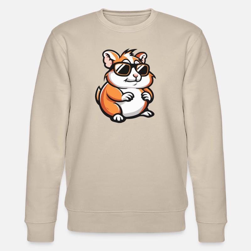 Hamster Comic Cool - Stanley/Stella Unisex Bio-Sweatshirt CHANGER  - Beige