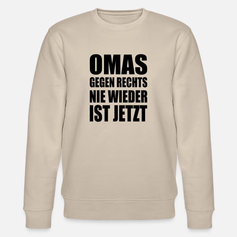Omas gegen rechts - Stanley/Stella Unisex Bio-Sweatshirt CHANGER  - Beige
