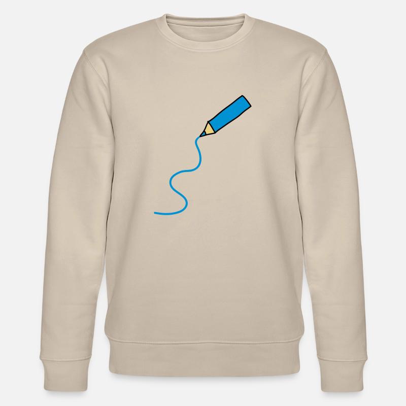 easy_drawing_3c - Stanley/Stella Unisex Bio-Sweatshirt CHANGER  - Beige