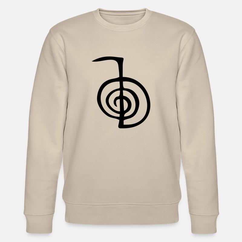 ChoKu Rei - Reikisymbol - Stanley/Stella Unisex Bio-Sweatshirt CHANGER  - Beige
