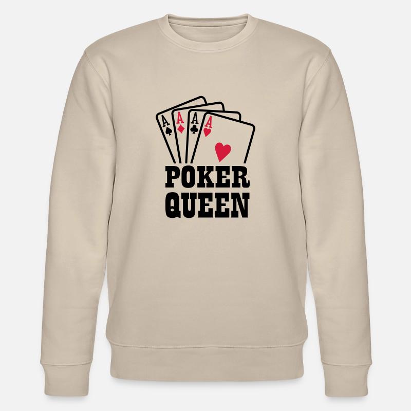 Poker Queen - Sweat bio CHANGER Stanley/Stella Unisexe - beige
