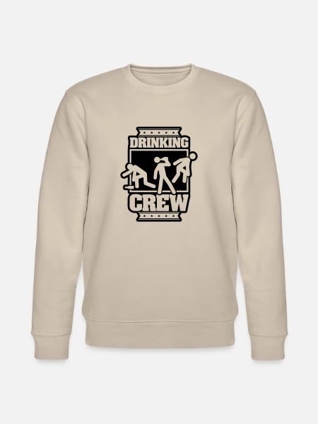 drinking_crew_fr1 - Stanley/Stella Unisex Bio-Sweatshirt CHANGER  - Beige