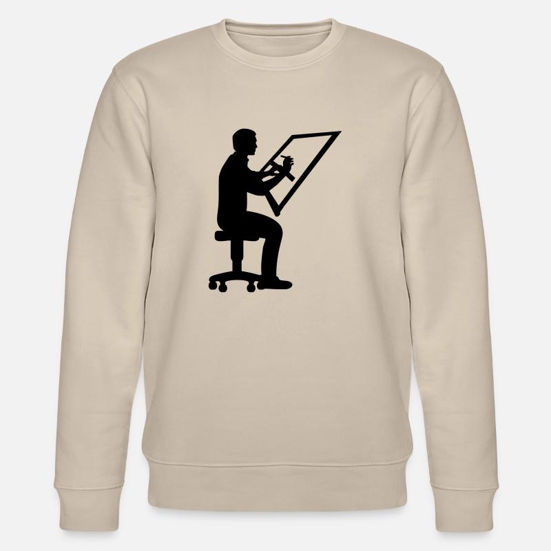 Bauzeichner - Stanley/Stella Unisex Bio-Sweatshirt CHANGER  - Beige