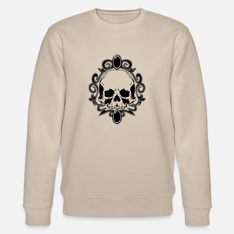 Gothic totenkopf schmuck - Stanley/Stella Unisex Bio-Sweatshirt CHANGER  - Beige
