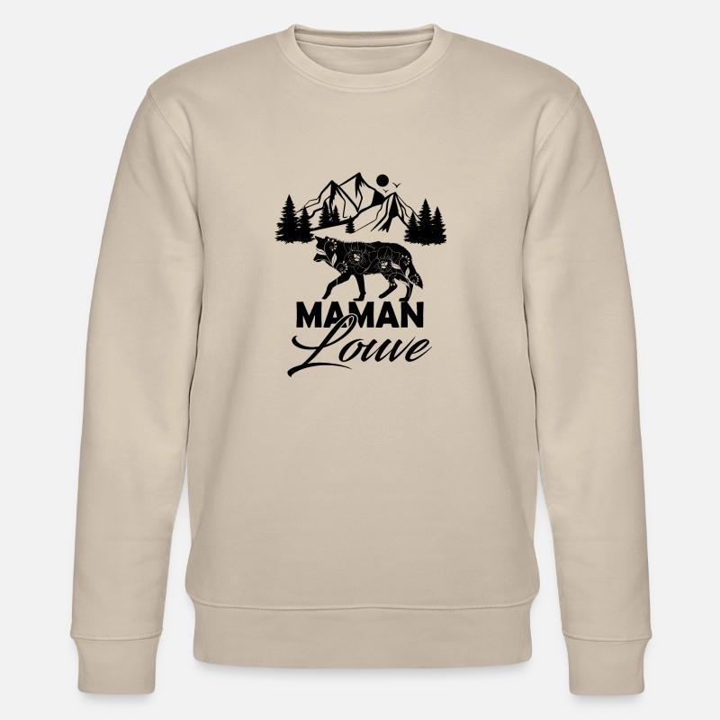 Maman louve 3 - Sweat bio CHANGER Stanley/Stella Unisexe - beige