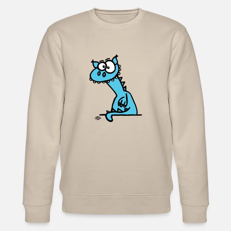 Der Drache - Stanley/Stella Unisex Bio-Sweatshirt CHANGER  - Beige