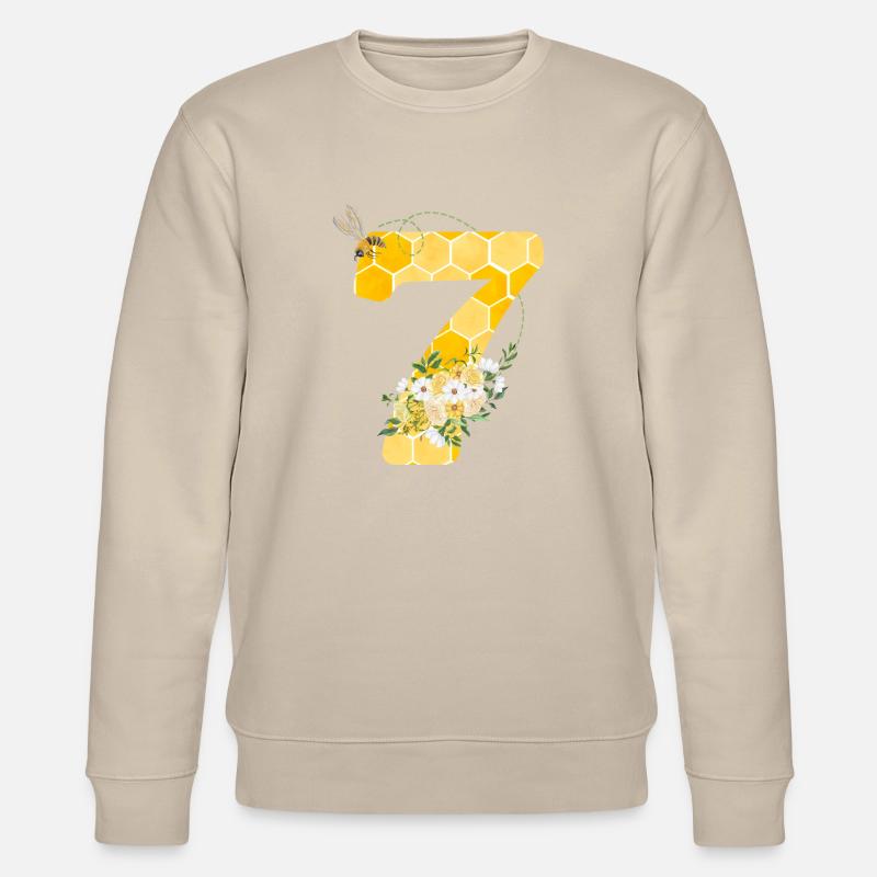 7e anniversaire abeille - Sweat bio CHANGER Stanley/Stella Unisexe - beige