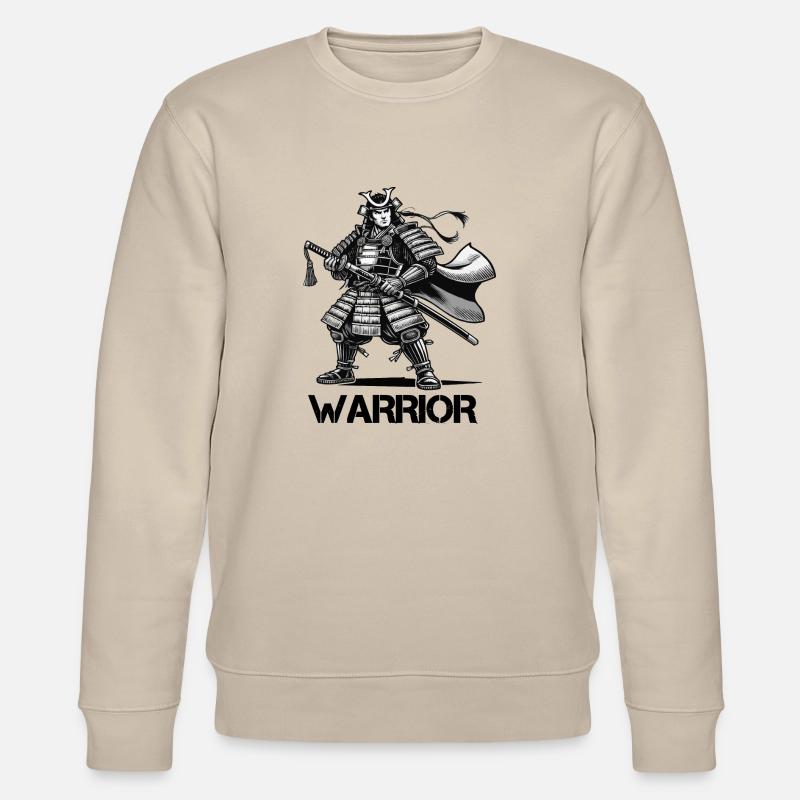 Samurai Comic - Stanley/Stella CHANGER Unisex Organic Sweatshirt - beige