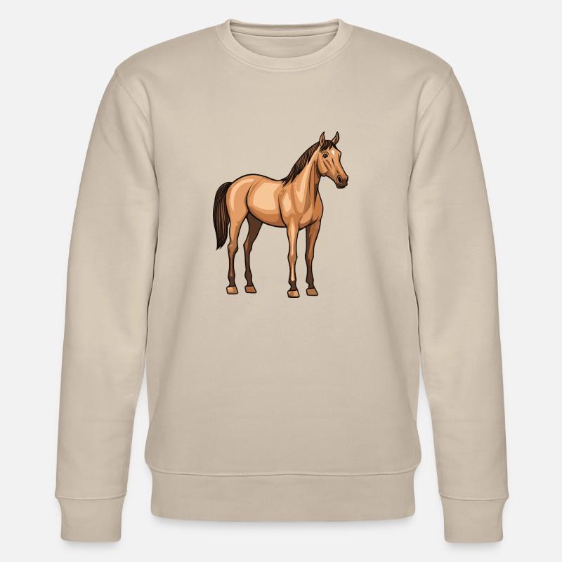 Pferd - Stanley/Stella Unisex Bio-Sweatshirt CHANGER  - Beige