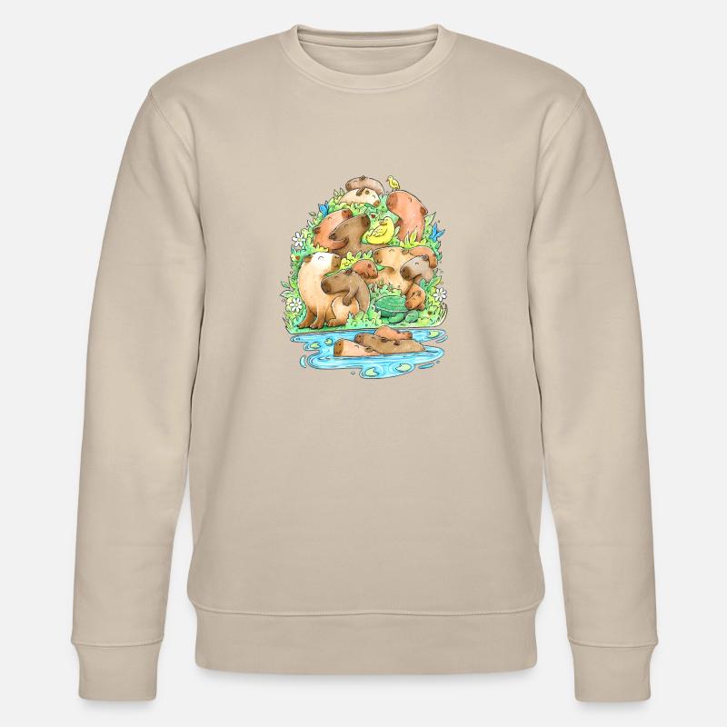 Capybara - Stanley/Stella Unisex Bio-Sweatshirt CHANGER  - Beige