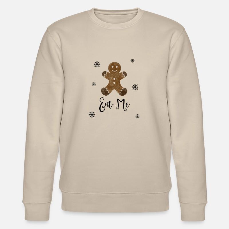 Gingerbread man Biscuits de Noël - Sweat bio CHANGER Stanley/Stella Unisexe - beige