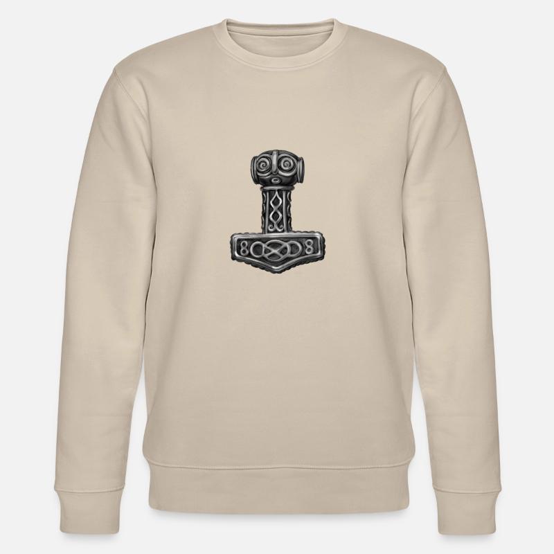 Thor Hammer Mjölnir Mjolnir - Stanley/Stella Unisex Bio-Sweatshirt CHANGER  - Beige