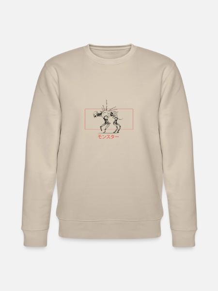 human dog - Stanley/Stella CHANGER Unisex Organic Sweatshirt - beige