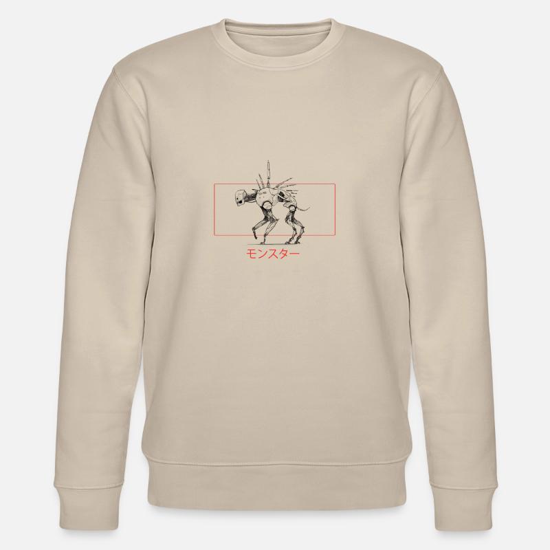 Mensch Hund - Stanley/Stella Unisex Bio-Sweatshirt CHANGER  - Beige