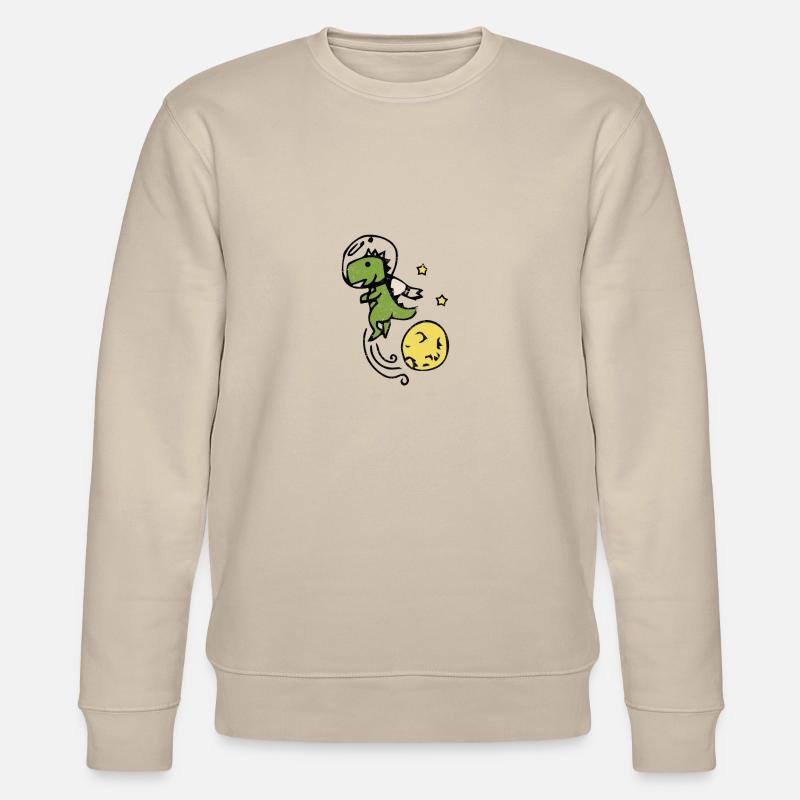 Dinosaurier - Stanley/Stella Unisex Bio-Sweatshirt CHANGER  - Beige