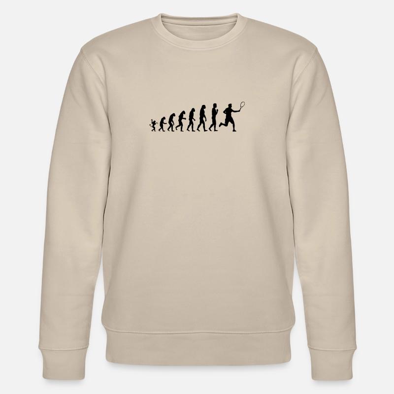 L'évolution du Tennis - T-shirt unisexe - Sweat bio CHANGER Stanley/Stella Unisexe - beige