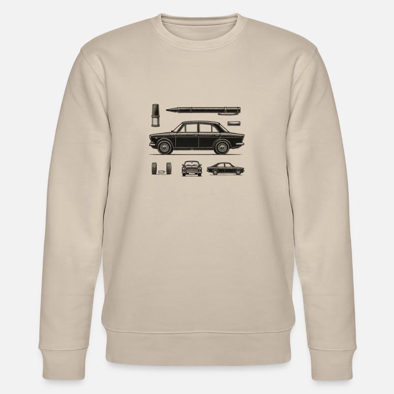 Schwarzer Oldtimer - Stanley/Stella Unisex Bio-Sweatshirt CHANGER  - Beige