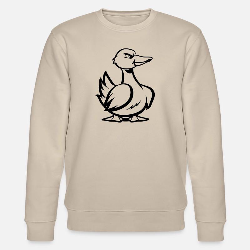 Duck Comic - Stanley/Stella CHANGER Unisex Organic Sweatshirt - beige