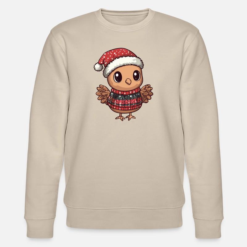Truthan Weihnachten Comic - Stanley/Stella Unisex Bio-Sweatshirt CHANGER  - Beige