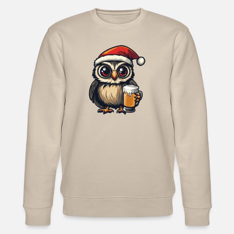 Owl Bière Noël Noël - Sweat bio CHANGER Stanley/Stella Unisexe - beige