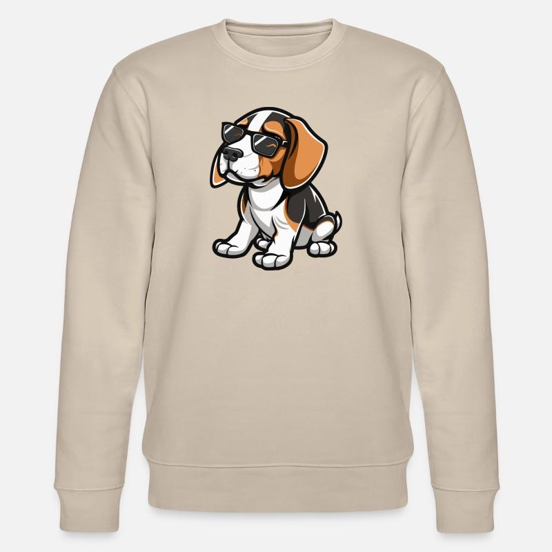 Beagle Hund - Stanley/Stella Unisex Bio-Sweatshirt CHANGER  - Beige