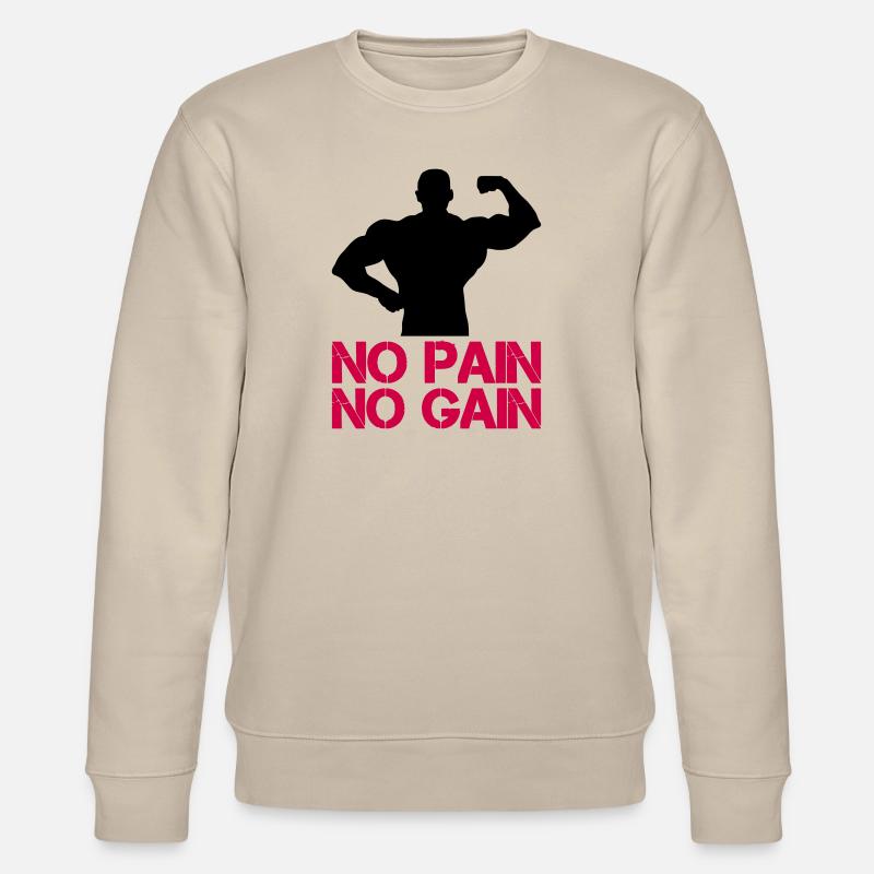 Gain de douleur Bodybuilder - Sweat bio CHANGER Stanley/Stella Unisexe - beige