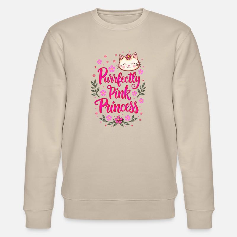 Prinzessin Rosa Kawaii Girly - Stanley/Stella Unisex Bio-Sweatshirt CHANGER  - Beige