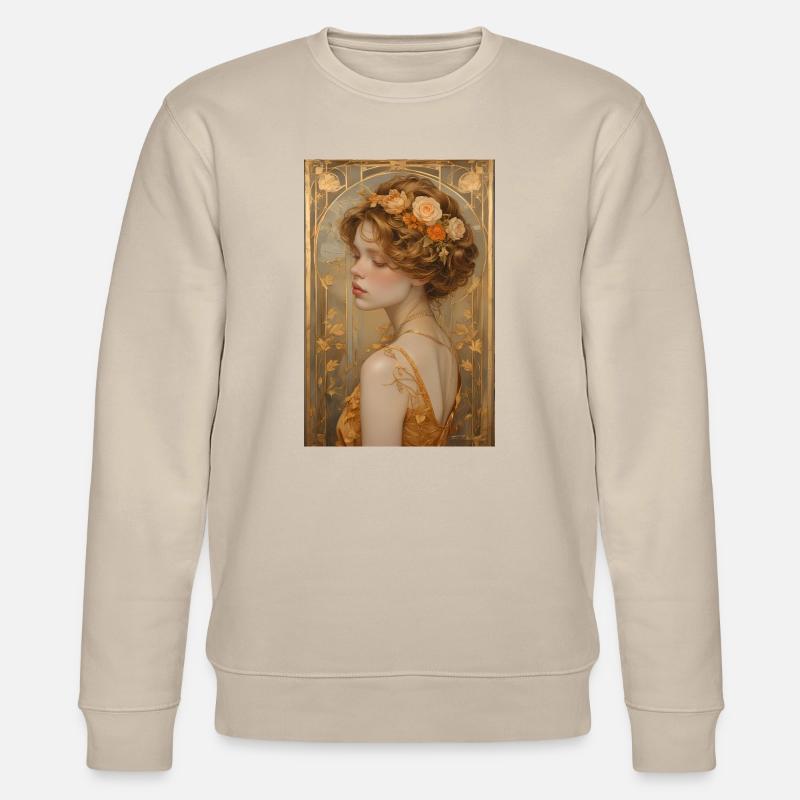 Beauté éternelle – huile sur toile - Sweat bio CHANGER Stanley/Stella Unisexe - beige