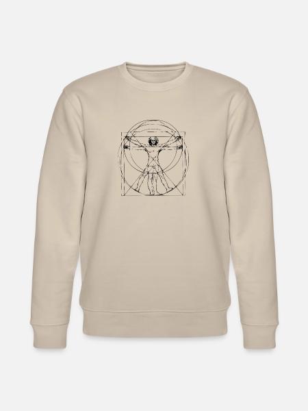 Vitruvian Man | Vitruvian Man | Leonardo - Stanley/Stella CHANGER Unisex Organic Sweatshirt - beige