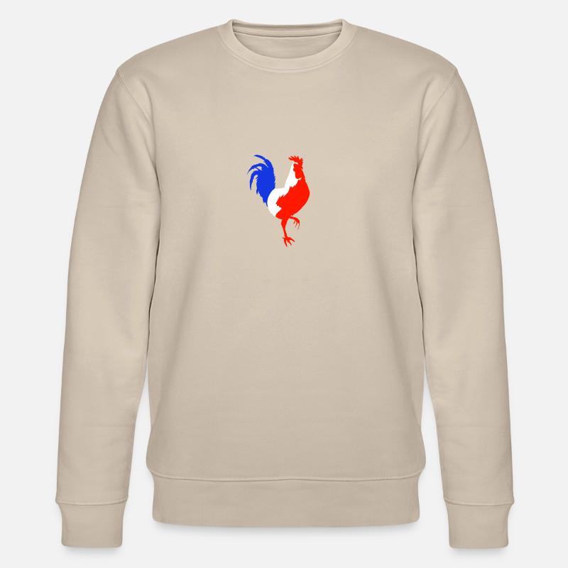 coq bleu blanc rouge - Sweat bio CHANGER Stanley/Stella Unisexe - beige