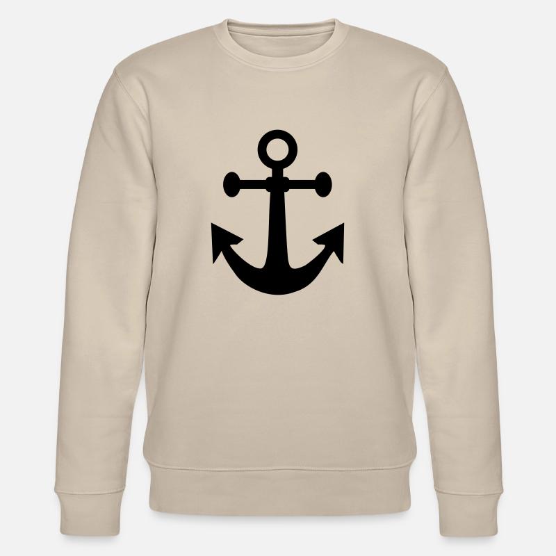 Anker Schiff Seefahrt - Stanley/Stella Unisex Bio-Sweatshirt CHANGER  - Beige