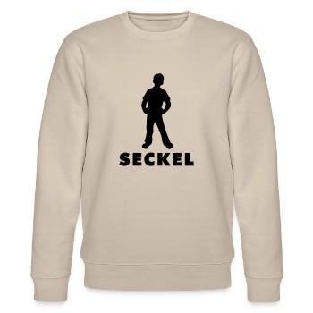 Pforzheimer Seckel - Stanley/Stella Unisex Bio-Sweatshirt CHANGER  - Beige - Vorne - Nik (191cm) & Marisol (170cm)