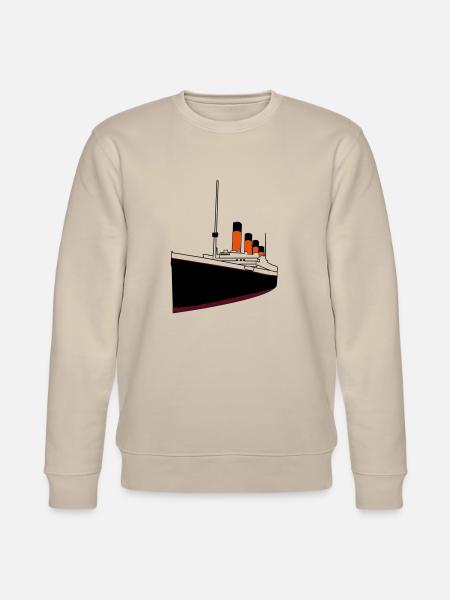 titanic_boat - Sweat bio CHANGER Stanley/Stella Unisexe - beige
