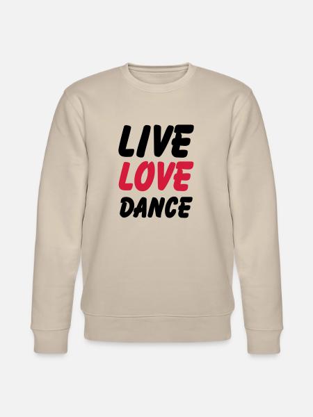 live love dance - Stanley/Stella CHANGER Unisex Organic Sweatshirt - beige