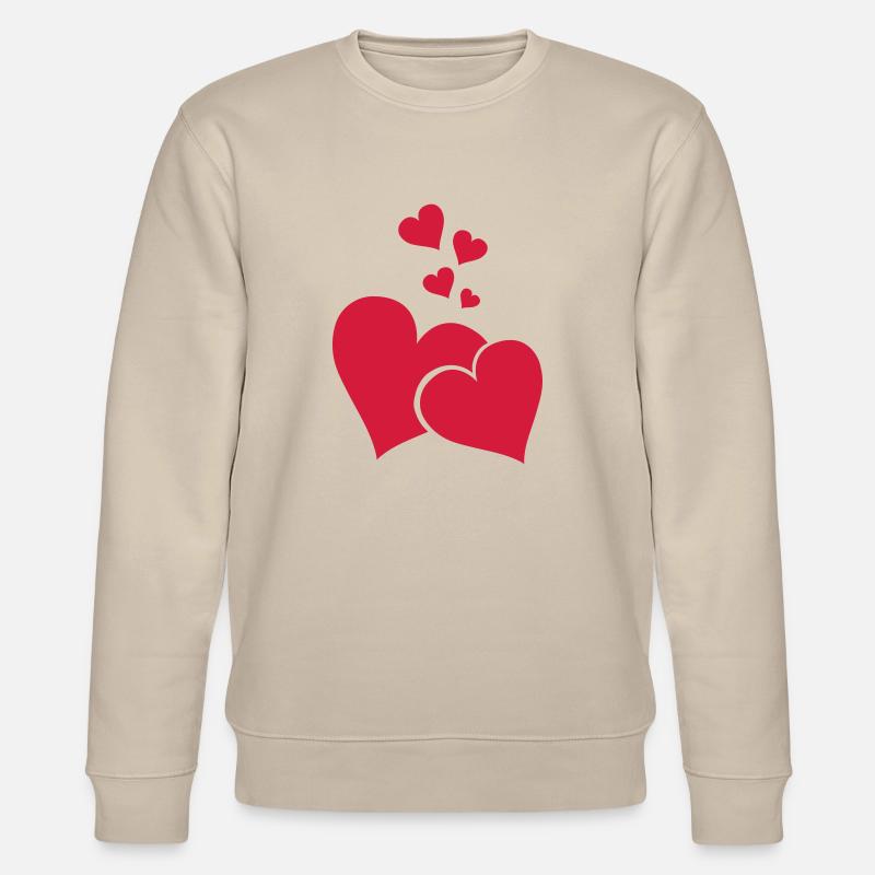 herzen_001 - Stanley/Stella CHANGER Unisex Organic Sweatshirt - beige