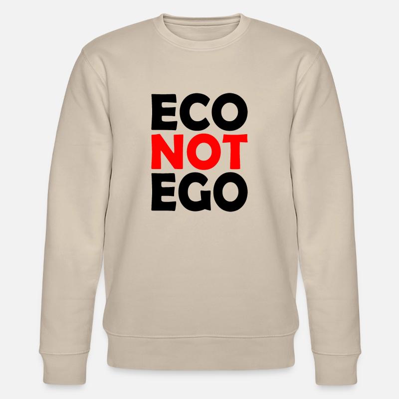 Eco not ego - Sudadera ecológica unisex CHANGER de Stanley/Stella - beige