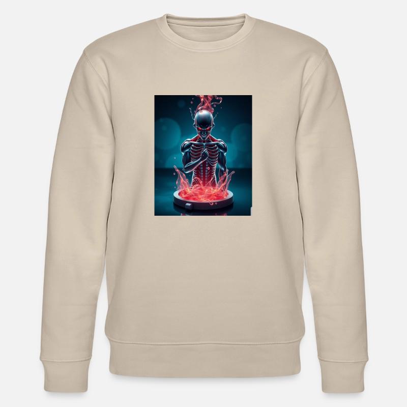 Devil - Stanley/Stella Unisex Bio-Sweatshirt CHANGER  - Beige