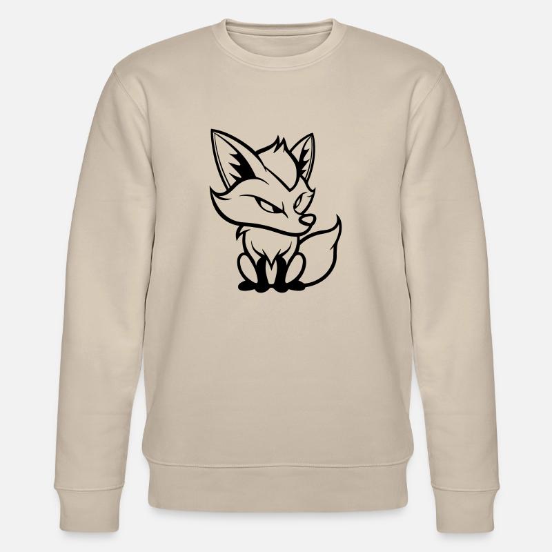 fuchs comic - Stanley/Stella Unisex Bio-Sweatshirt CHANGER  - Beige