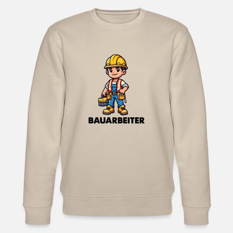 Construction worker - Stanley/Stella CHANGER Unisex Organic Sweatshirt - beige