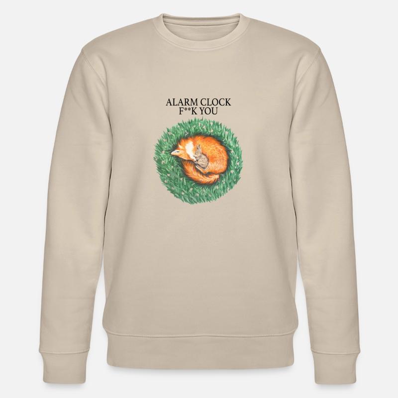 Fuchs und Hase schlafen friedlich - Stanley/Stella Unisex Bio-Sweatshirt CHANGER  - Beige