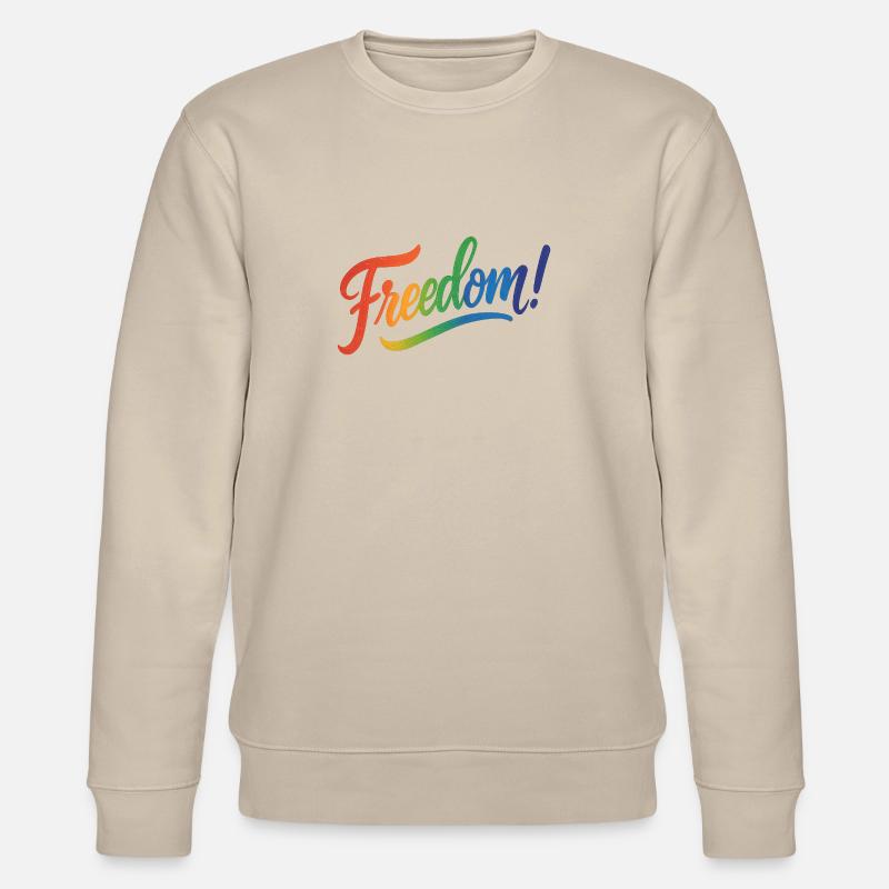 Freedom - Stanley/Stella Unisex Bio-Sweatshirt CHANGER  - Beige