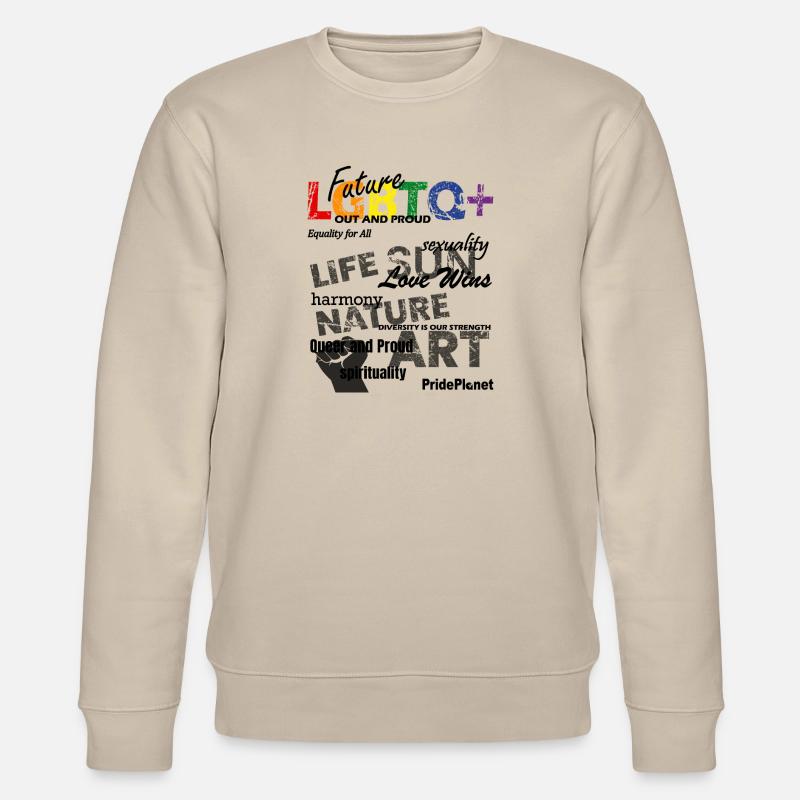 Celebrating Love & Diversity - Stanley/Stella Unisex Bio-Sweatshirt CHANGER  - Beige