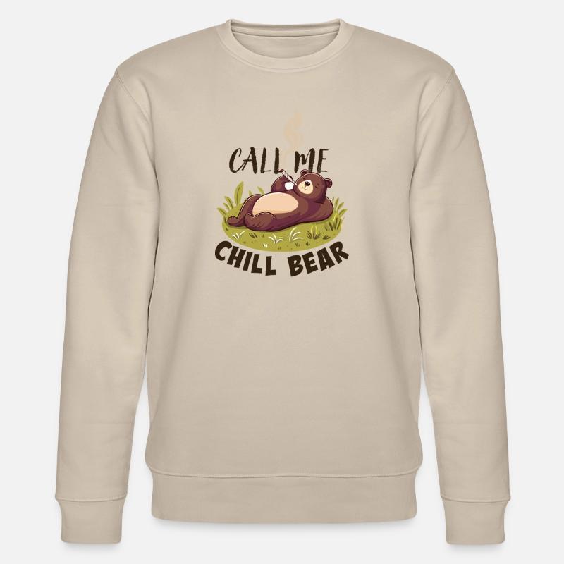 Chill Bear - Stanley/Stella Unisex Bio-Sweatshirt CHANGER  - Beige